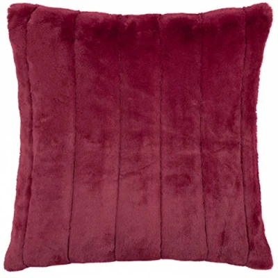 Image of Paoletti Empress Large Square Cushion Cover, Ruby, 55 x 55cm