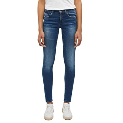 Image of MUSTANG Women&#039;s Style Quincy Skinny Jeans, Medium Blue 702, 28W x 30L