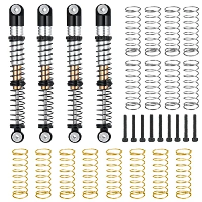 Image of AXspeed RC Crawler 53mm Long Metal Shocks Damper for 1/24th Axial Scx24 AXI90081 Deadbolt AXI00001 AXI00005 AXI00006 Upgrade (Black)