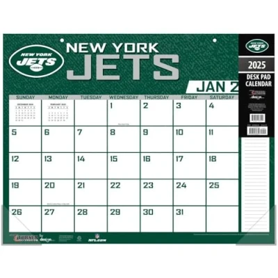 Image of Turner Sports New York Jets 2025 22x17 Desk Calendar (25998061546)