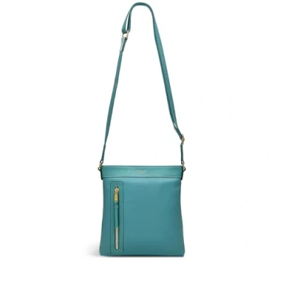 Image of RADLEY London Zippy Small Ziptop Crossbody Handbag for Women, in Blue Smooth Leather