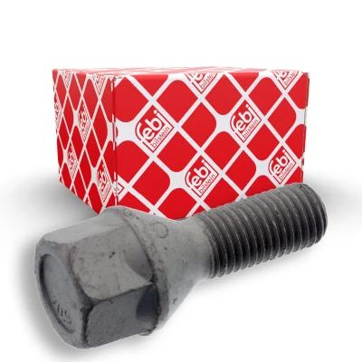 Image of 81AB1107AA Wheel Bolt FEBI BILSTEIN 46618 M12 x 1,5 Conical Seat F 26mm 10.9 for Steel rims 19 Zink flake coated Male Hex