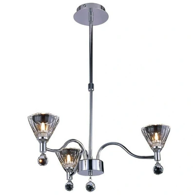 Image of Neptune Pendant Round 3 Light G9 Polished Chrome