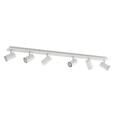 Image of Ceiling Light &#039;Joffrey&#039; dimmable (Modern) in White Made of Metal for e.g. Living Room &amp; Dining (6 Sources, GU10) from Lindby floodlight, Spotlight