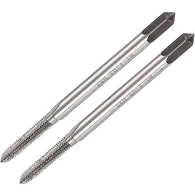 Image of TA VIGOR 2Pcs M2.5 x 0.45mm Metric Machine Tap, HSS 3 Straight Flute Taper Plug Pitch Screw Thread Tapping Threading Machinist Repair DIY Tool
