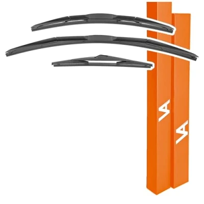 Image of VIA ALBION® Complete Wiper Set for HYUNDAI ix35 2010 2016 All Weather Blades, Front &amp; Rear