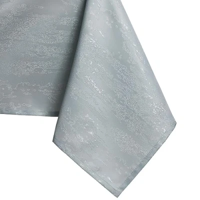 Image of AmeliaHome Vesta Tablecloth, Stain Protection, Lotus Effect, Washable, Water Repellent, Silver Ornament, 100 x cm