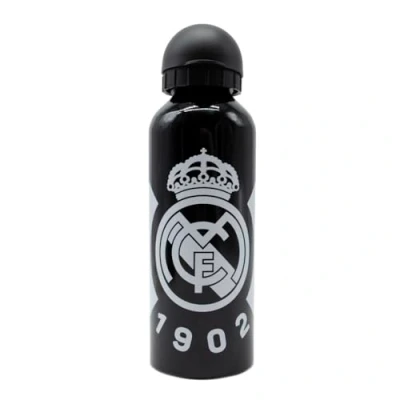 Image of Real Madrid CyP Brands Bottle, Water Black, BPA Free, Official Product