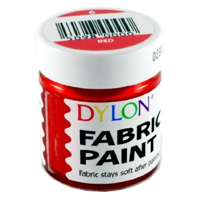 Image of DYLON Fabric Paint Red 25ml