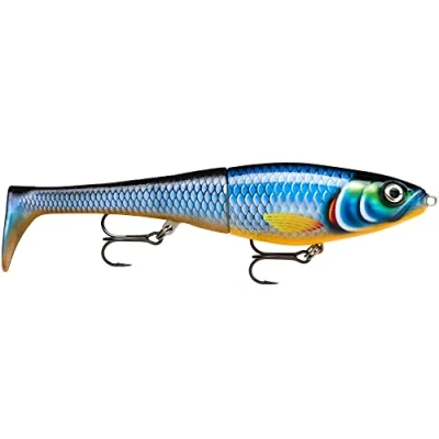 Image of Rapala Unisex Adult X Rap Peto Fishing Lure Artificial Bait with Soft Fishtail Freshwater Spinning Running Depth 0.5 1m 14 cm Made in Estonia Blue Ghost / 39 g