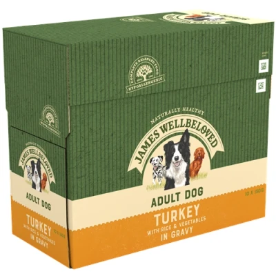 Image of James Wellbeloved Adult Turkey in Gravy Pouch 10 x 150g