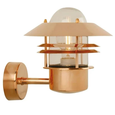 Image of Nordlux Blokhus outdoor wall lamp in copper