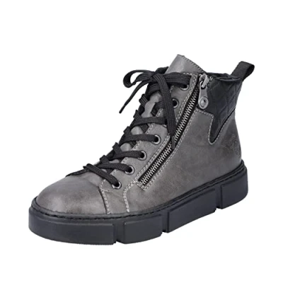 Image of Rieker Women&#039;s N5909 Fashion Boot, Gray, 5 UK