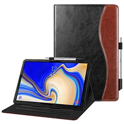 Image of FINTIE Case for Samsung Galaxy Tab S4 10.5 Inch Tablet (SM T830/T835/T837) Multi Angle Viewing Stand Cover with Protective S Pen Holder Auto Sleep/Wake Feature, Dual Colour