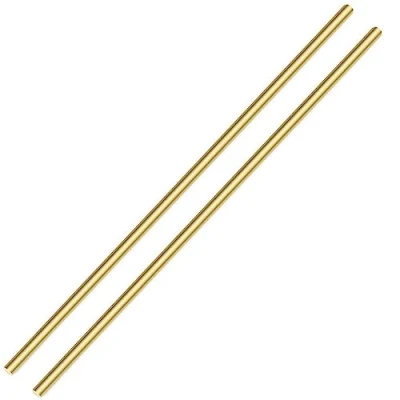 Image of 2PCS 8mm Brass Rod, Metal Solid Round Rod Pin Lathe Bar Stock for RC Model Airplane Helicopter DIY Craft 300mm Length