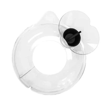 Image of Kitty Professional Splash Guard with pouring window, compatible Kitchen Aid 6.6 and 6.9 litre mixing bowl stand mixer: prevent spilling in style