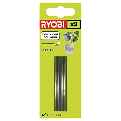 Image of Ryobi PB50A2 Planer Blade, 0 V, Hyper Green, 50 mm, Set of 2 Piece