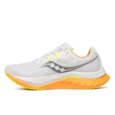 Image of Saucony Men&#039;s Endorphin Speed 4 Sneaker, White/Peel, 11.5
