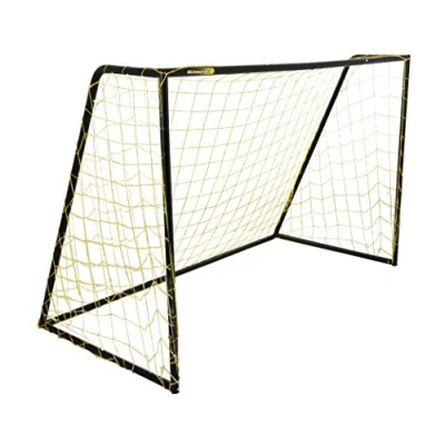 Image of Kickmaster Premier HD Heavy Duty Soccer Goal 8 FT Powder Coated Rust Resistant Steel Frame, High Density 5 ply Netting Ideal for Outdoor Play and Skill Development.