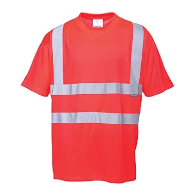 Image of Portwest Hi Vis T Shirt, Size: L, Colour: Red, S478RERL