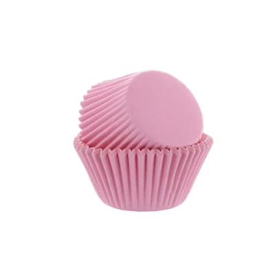 Image of Culpitt Select Pink Baking Cases, Greaseproof Paper Cups, 50mm Cupcake Cases Pack of 50