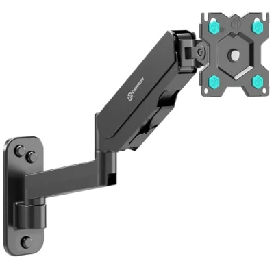 Image of ONKRON Monitor Wall Bracket for 13 34 Inch Screen &amp; Small TV, Gas Arm up to 8 kg Mounted VESA 75x75 100x100/Adjustable Tilt Swivel Rotation G120 B Black