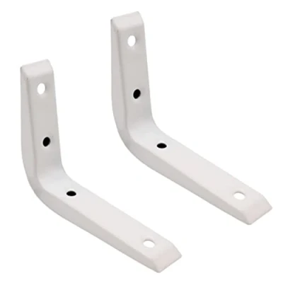 Image of Strong Shelf Bracket Reinforced 100x75mm White Pack of 2 EAI Brand