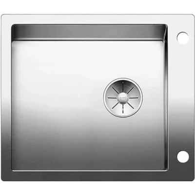 Image of BLANCO 521641 Claron XL 60 IF/A DampfgarPlus Built in Kitchen Sink Stainless Steel, Flush Mounted, mit Armaturenbank