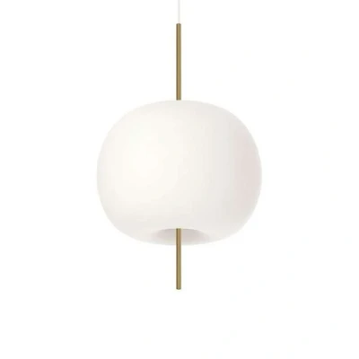 Image of Kundalini Kushi hanging light Ø 43 cm brass/white