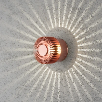 Image of Monza Outdoor Modern Wall Light Copper Anodised 3W High Power LED, IP54