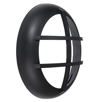Image of Black Polycarbonate Grill Version Bezel for The CALO Range of Outdoor Bulkheads