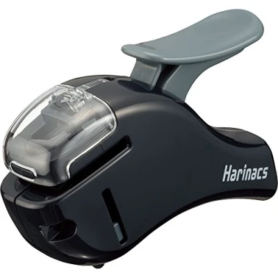 Image of Kokuyo Harinacs Stapleless Stapler, Compact Alpha, Up to 5 Sheets Binding, Dark Navy, Japan Import (SLN MSH305DB)