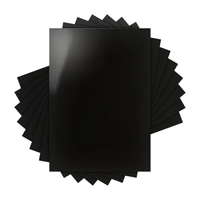 Image of Craft Perfect Mirror Card High Gloss Glossy Black 250 GSM A4 (20 Sheets)