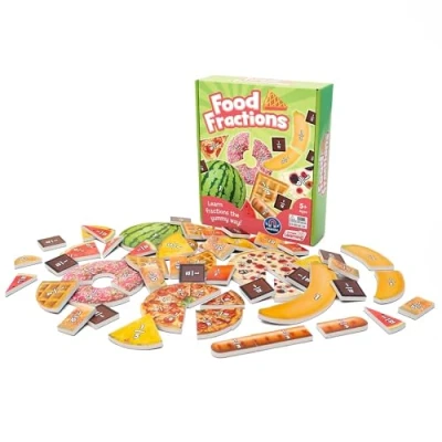Image of Junior Learning JL646 Food Fractions Magnetic Resource, Multicolor