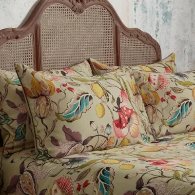 Image of Edinburgh Weavers MORTON/D05/CHI Cotton Morton Pillowcase, Chintz, Pair, 50cm x 75cm