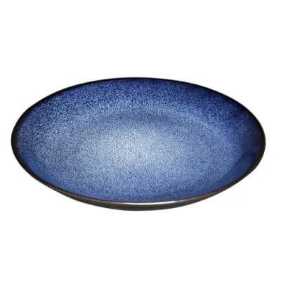 Image of Olympia Luna Midnight Blue Coupe Plate 255mm (Pack of 4)