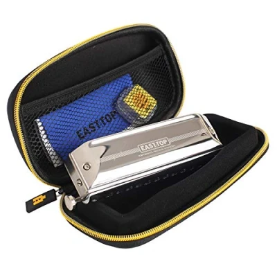 Image of East Top 12 Hole 48 Tone Upgrade Chromatic Harmonica Key C, Professional for Adults, Students and Band Players