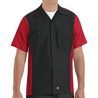 Image of Red Kap Men&#039;s Ripstop Crew Shirt, Short Sleeve T, Large