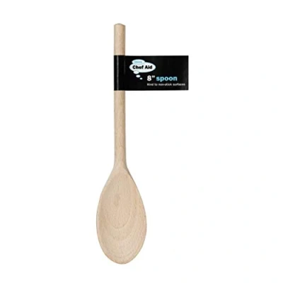 Image of Chef Aid 12 Inch Spoon, Perfect for home Baking and Cooking, Crafted with a oval spoon edge ease of use sourced from well managed forests, Non Stick Friendly Kitchen Essential