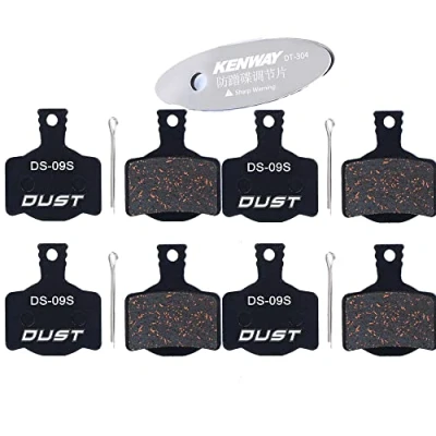 Image of CYCEARTH 4 Pairs Bicycle Bike Disc Brake Pads for Magura MT2 MT4 MT6 MT8 (Semi Metallic/Sintered Metal) Metallic)