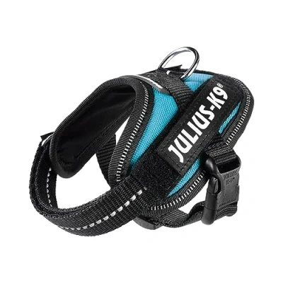 Image of Julius K9, 16IDC AM B1, IDC Powerharness, dog harness, Size: 2XL/3XS/Baby 1, Aquamarine