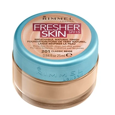 Image of Rimmel London Fresher Skin Foundation, 21 Classic Beige