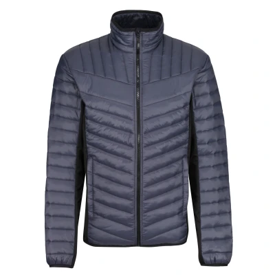 Image of Regatta Mens Tourer Hybrid Jacket (Seal Grey/Black) Size 2XL