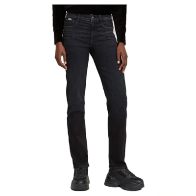 Image of G STAR Strace Straight leg jeans, Women&#039;s, Size: 30x32, Worn in black vortex