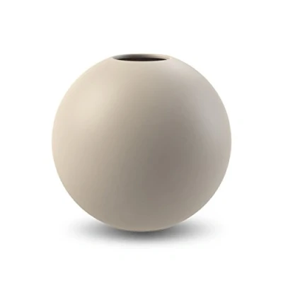 Image of Cooee Design Ball Vase 10cm Sand