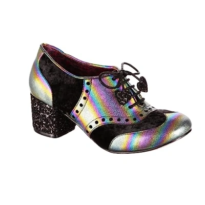 Image of Irregular Choice Clara Bow Shoes, Black/Purple, EUR 40 (UK 6.5)