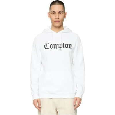 Image of Mister Tee Men&#039;s Compton Hoody White XL Hooded Sweatshirt