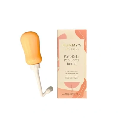 Image of Mummy’s Organics Post Birth Perineal Wash Bottle Upside Down Squeezy Peri Recovery Intimate Portable Bidet Hospital Bag New Mum Maternity Essentials Spritz