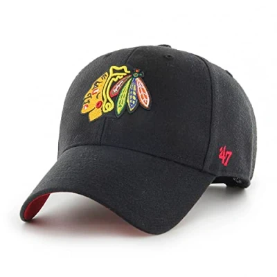 Image of 47 Chicago Blackhawks Black NHL Ballpark Most Value P. Snapback Cap One Size
