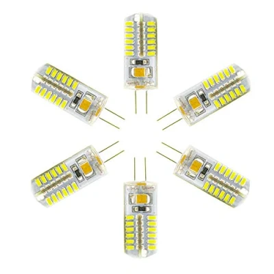 Image of xin da G4 LED Bulb 4 W 6000 K Cool White Light Bulbs Replacement for 40 Halogen Bulbs, 360 Beam Angle, 48 x 3014 SMD, Energy Saving Bulb, Non Dimmable, Pack of 6